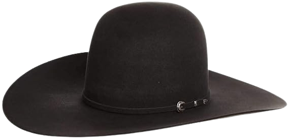 7X Charcoal 5-Inch Brim Open Crown Wool Cowboy Hat Image