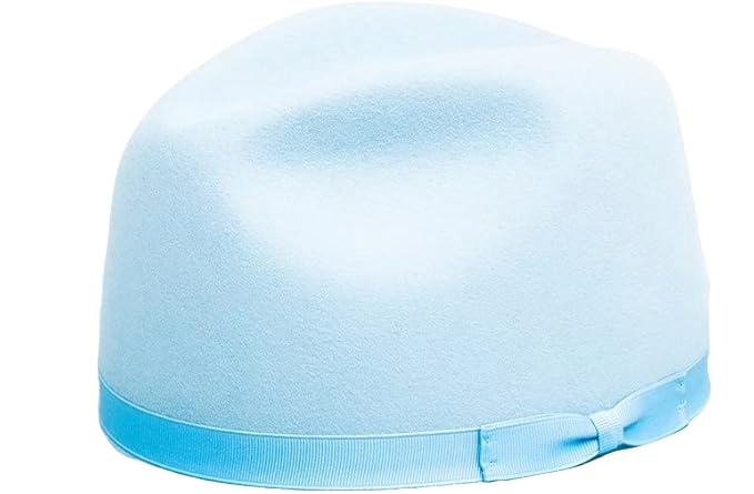 7X Lilac Grey Ribbon Band 4" Brim Felt Cowboy Hat